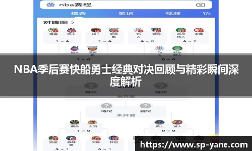 qy千亿NBA季后赛快船勇士经典对决回顾与精彩瞬间深度解析